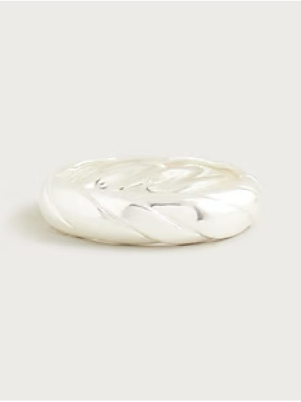 J. Crew Silver Matte Ridged Cuff Bracelet (NWOT)